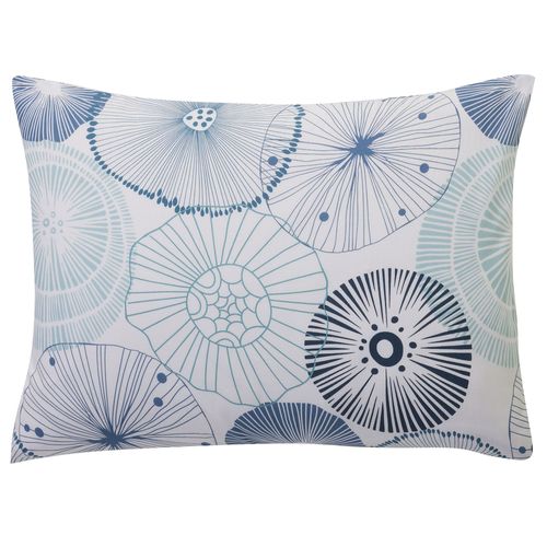 Taie Sac 65x65 Bleu En Coton