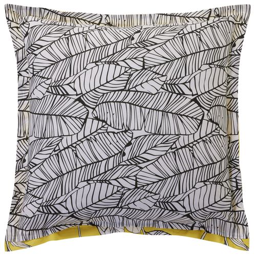 Taie Volant 50x70 Jaune En Coton