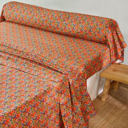 Drap-housse 90x190x28 Multicolore En Coton