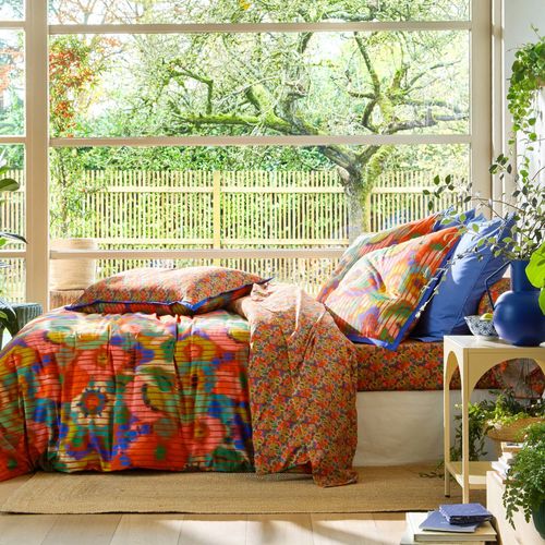 Drap-housse 160x200x28 Multicolore En Coton