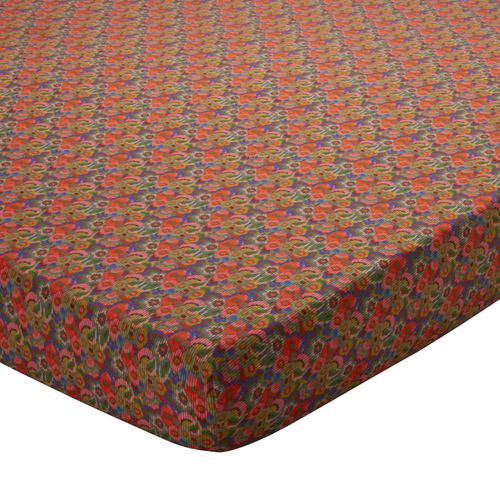 Drap-housse 160x200x28 Multicolore En Coton
