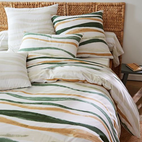 Drap-housse 140x190x28 Beige En Coton