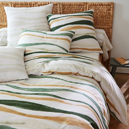 Housse De Couette 260x240 Beige En Coton