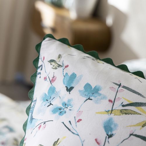 Taie Sac 50x70 Bleu En Coton