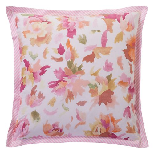 Taie Volant 50x70 Rose En Coton