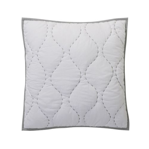 Housse De Coussin 40x40 Bleu Grisé En Coton