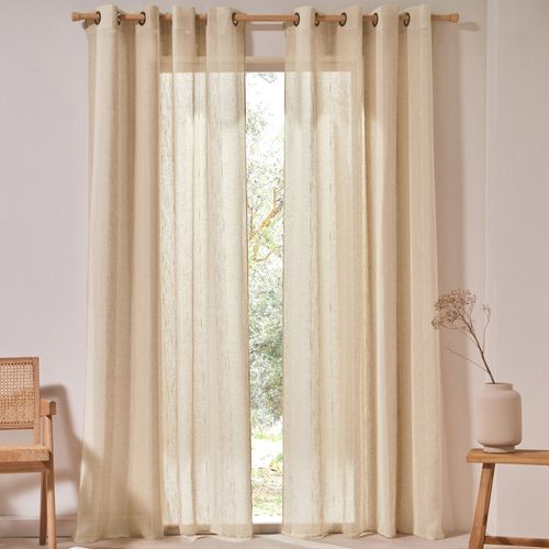 Voilage 140x260 Beige En Polyester