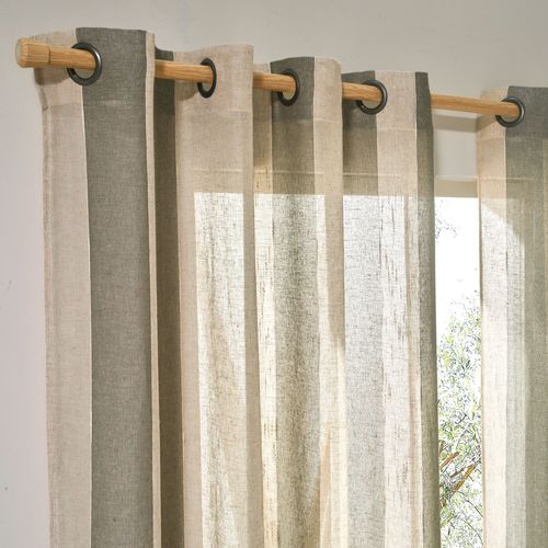 Voilage 140x260 Vert En Polyester