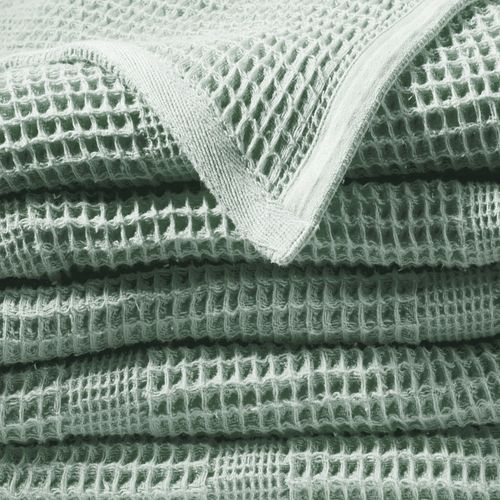 Plaid 150x150 Vert Eucalyptus En Coton