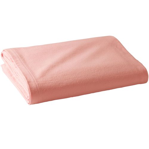 Couverture Tempérée 120x150 Orange Peche En Coton