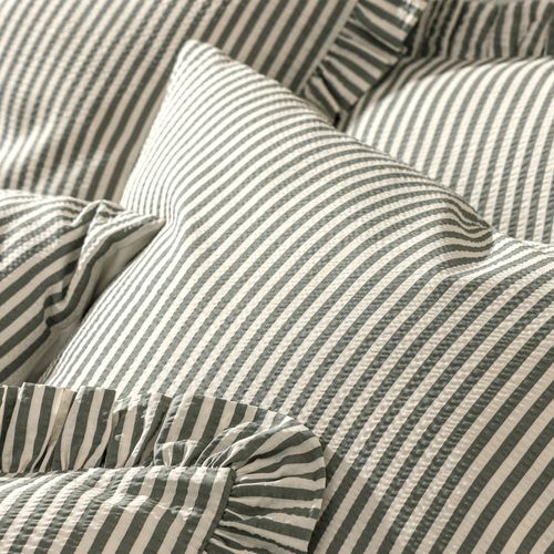 Taie Sac 63x63 Vert Kaki En Coton