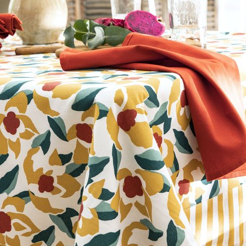 Nappe 150x250 Jaune Ocre En Coton