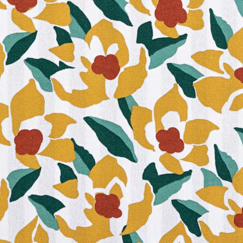 Lot De 2 Sets De Table 33x48 Jaune Ocre En Coton