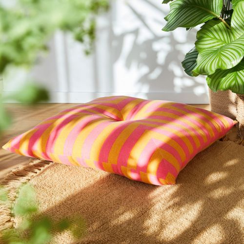 Coussin Matelas 70x70x15 Rose Bonbon En Coton