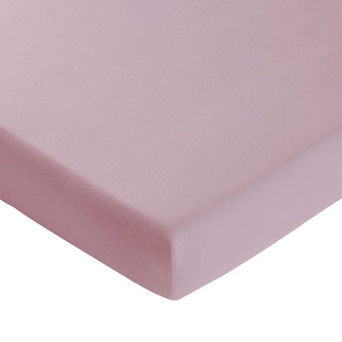 Drap-housse Grand Bonnet 180x200x40 Rose Poudré En Coton