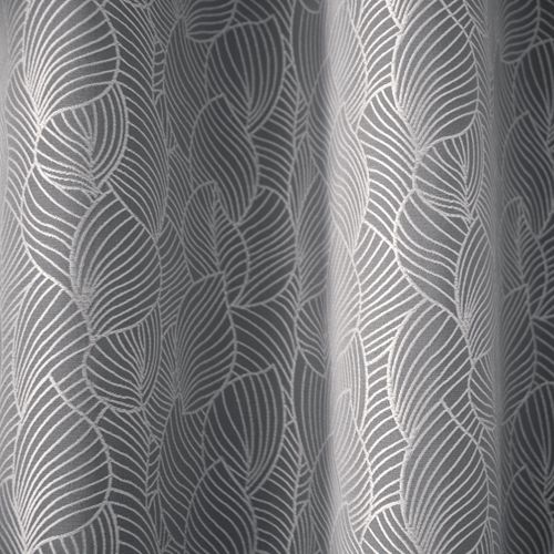 Rideau 135x240 Gris Clair En Polyester