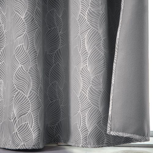 Rideau 135x240 Gris Clair En Polyester