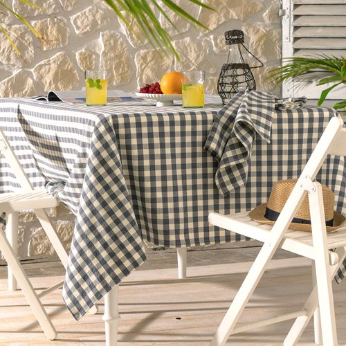 Nappe 150x300 Gris En Coton