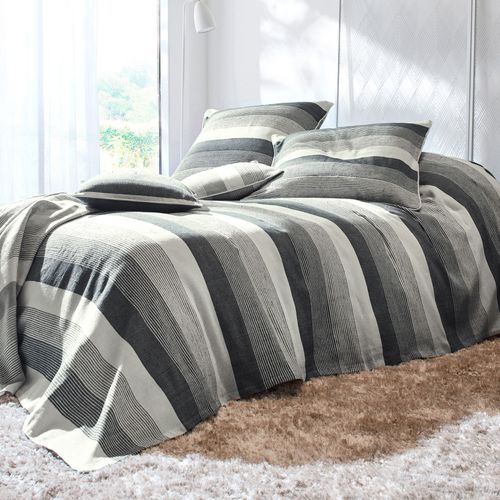 Jeté De Canapé 230x250 Noir En Coton