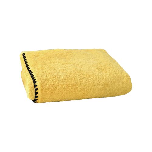 Serviette De Toilette 50x100 Jaune Paille En Coton