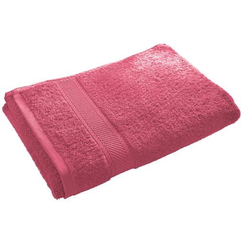 Drap De Bain 100x150 Rose Framboise En Coton