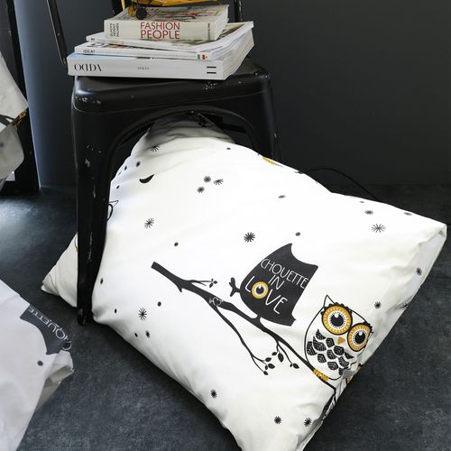 Taie Sac 63x63 Gris En Coton