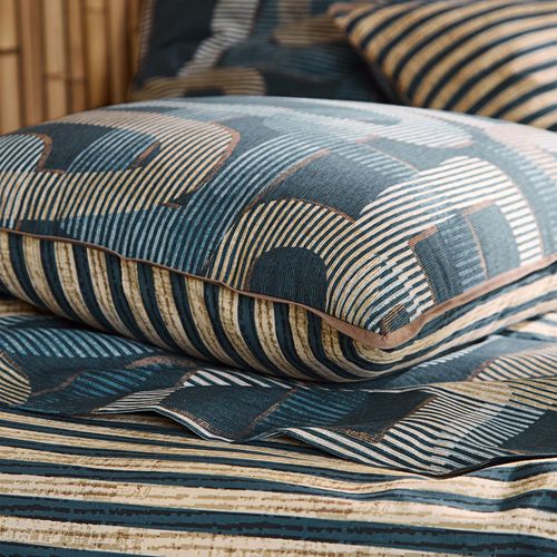 Taie Sac 50x70 Bleu En Coton