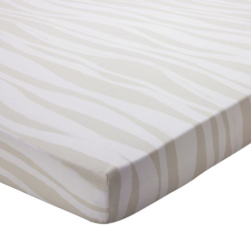 Drap-housse 90x190x28 Beige En Coton