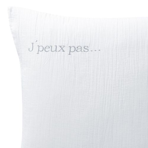 Taie Sac 65x65 Blanc En Coton