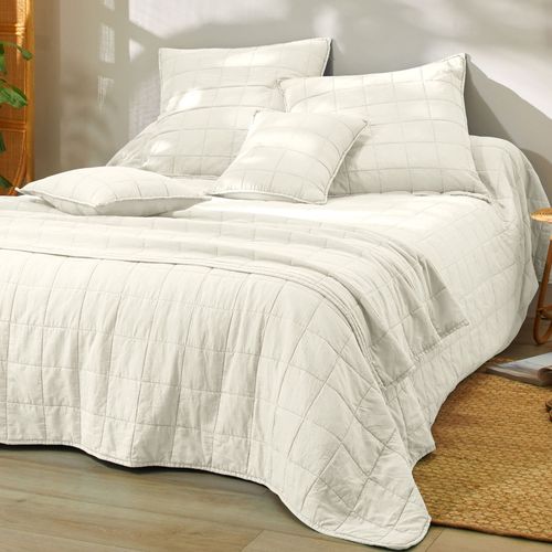 Jeté De Lit 250x250 Blanc Écru En Polyester 120 G/m²