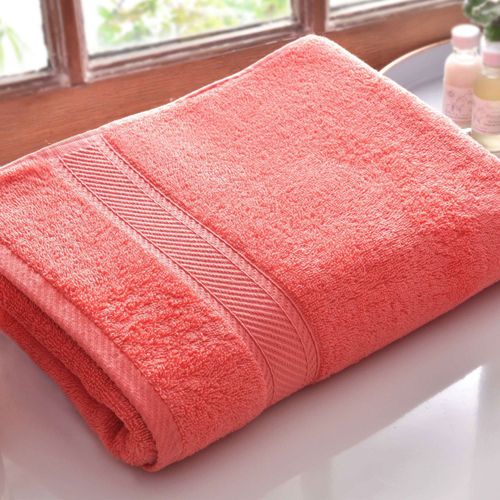 Lot De 2 Gant De Toilette 15x20 Rose Corail En Coton