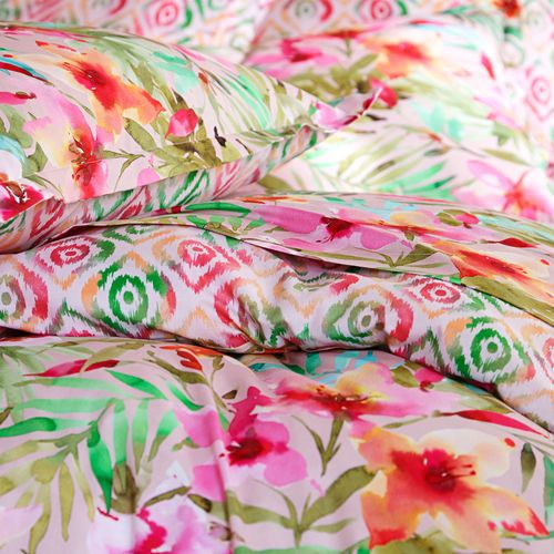 Housse De Couette 260x240 Multicolore En Coton