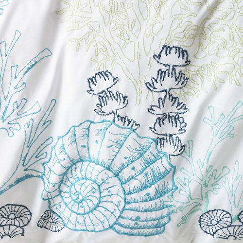 Housse De Couette 240x220 Blanc En Coton