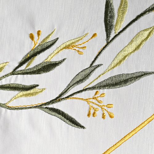 Voilage Pointe 45x60 Blanc En Polyester