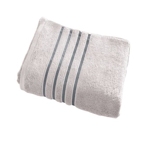 Serviette De Toilette 50x100 Gris Brume En Acrylique
