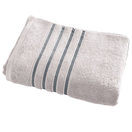 Drap De Bain 70x140 Gris Brume En Acrylique