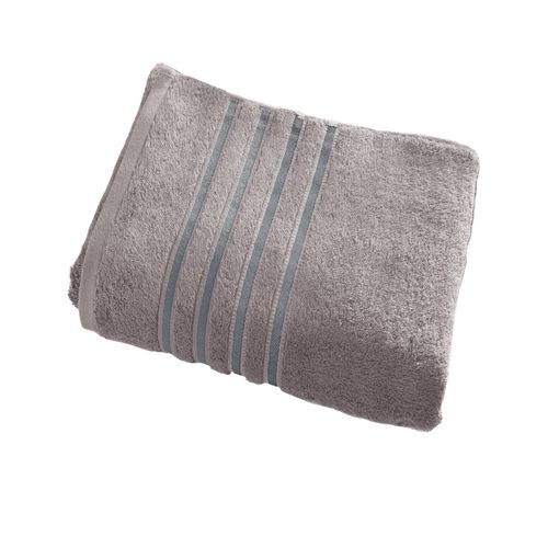 Serviette De Toilette 50x100 Gris Silex En Acrylique