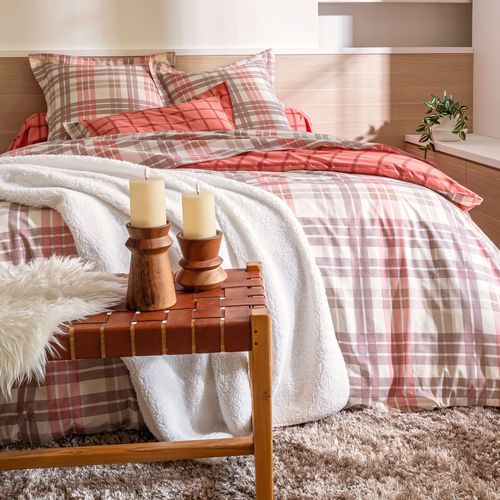 Drap-housse 160x200x28 Rose En Coton