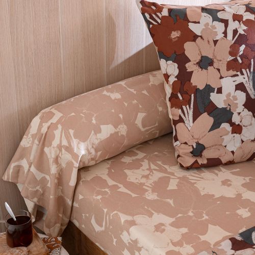 Drap-housse 160x200x28 Beige En Coton