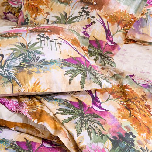 Taie Volant 50x70 Multicolore En Coton