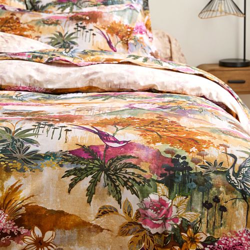 Housse De Couette 140x200 Multicolore En Coton