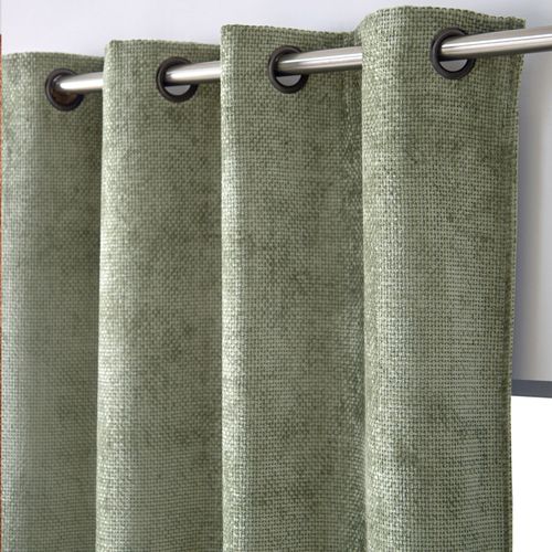 Rideau Occultant 135x260 Vert D'eau En Polyester