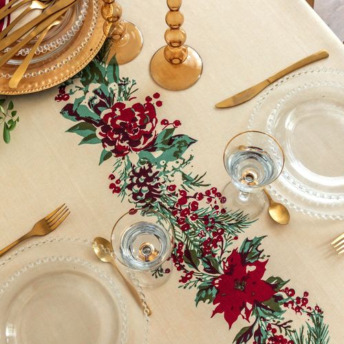 Nappe 150x150 Beige En Coton