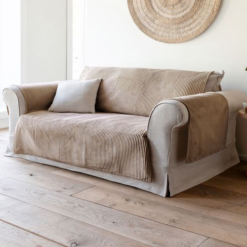 Protège Fauteuil 55x200 Beige En Polyester