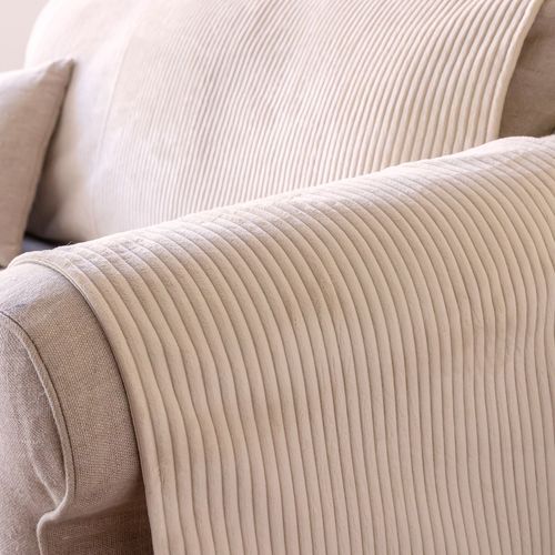 Protège Fauteuil 55x200 Blanc Écru En Polyester