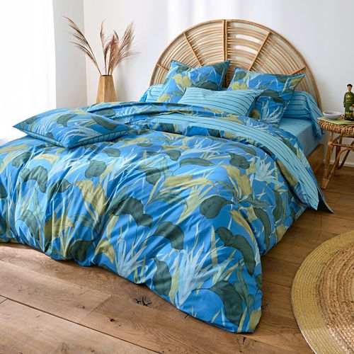 Drap-housse 140x190x28 Vert En Coton