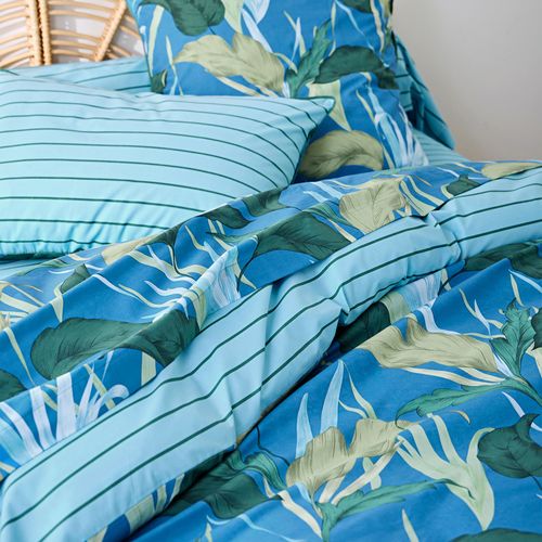 Housse De Couette 200x200 Vert En Coton