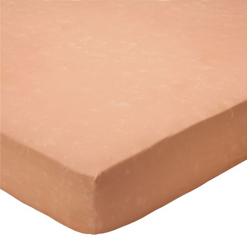 Drap-housse 90x190x28 Beige En Coton