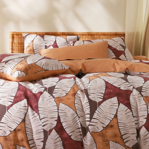 Housse De Couette 140x200 Beige En Coton