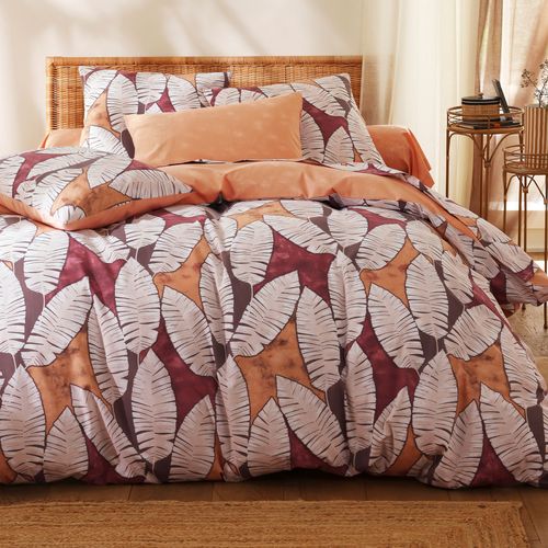 Housse De Couette 200x200 Beige En Coton